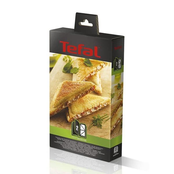 TEFAL Snack Collection triangel crunch tallrikar - Set om 2 med receptbok