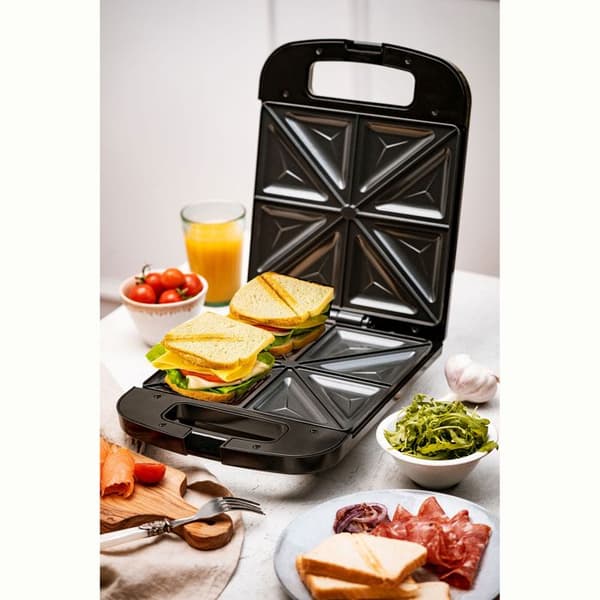 Elektrisk apparat för 8 triangelformade smörgåsar, non-stick plattor Adler AD3055 2000W 02031