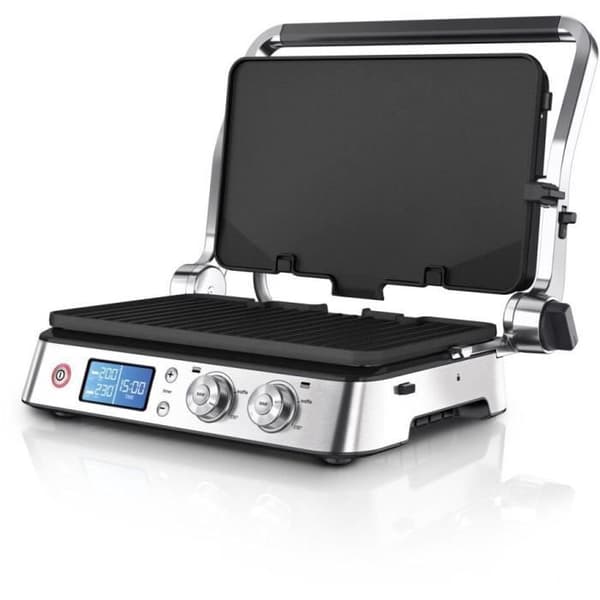 Multifunktionsgrill - BRAUN - Multi Pro 9 - 2000 W - 3 värmelägen - Svart / Stål