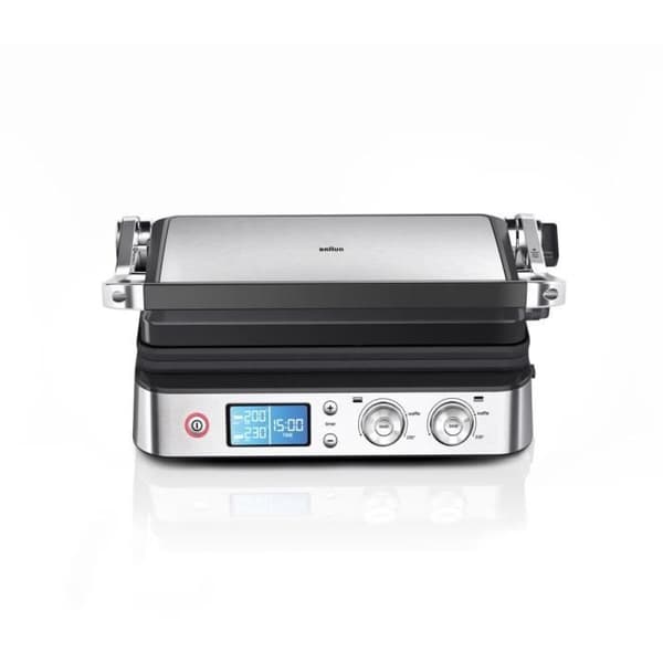 Multifunktionsgrill - BRAUN - Multi Pro 9 - 2000 W - 3 värmelägen - Svart / Stål