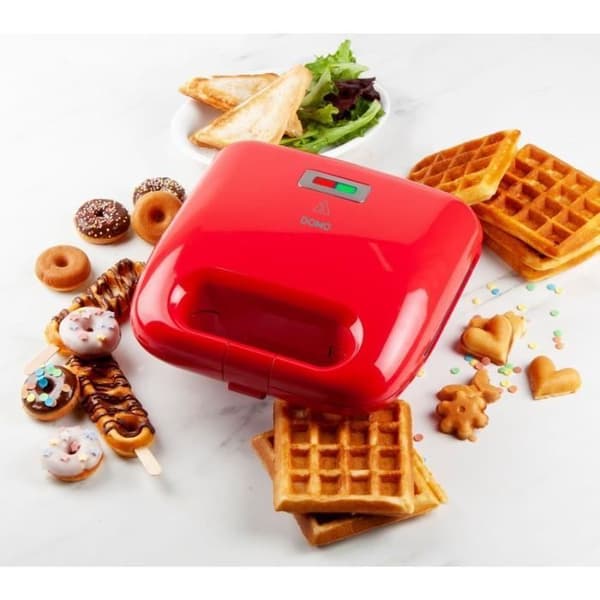 DOMO - DO9242W - Croque monsieur-bagemaskine - 5 i 1 - 5 sæt udskiftelige non-stick-plader - 750W
