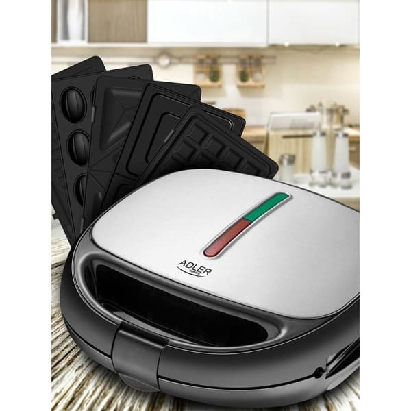 Sandwich Maker Adler AD 3040 Sort Grå 1200 W