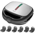 Miniatyrbillede 1 af 9: Sandwich Maker Adler CR 3057 Sort Sølvfarvet 1200 W