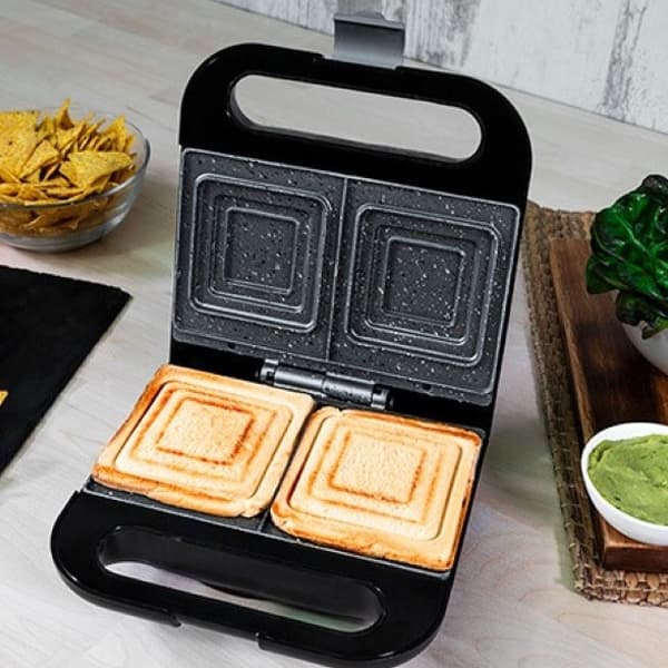 Sandwich Maker Cecotec Rock´nToast 750W Sort Rustfrit stål 750 W