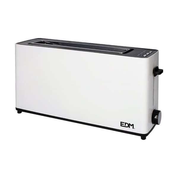 Brødrister EDM 07639 White Design 900 W