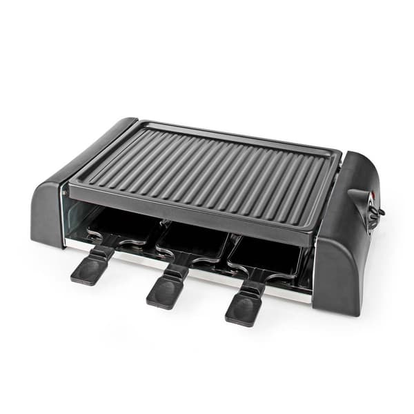 Nedis Gourmet / Raclette | Grilli | 6 Henkilöä | Lastalla | Lämpötila-asetukset | Tarttumaton pinnoite | Suorakulmio