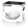 Miniatyrbillede 4 af 4: Sandwich Maker Haeger SM-75G.007A Hvid 750 W