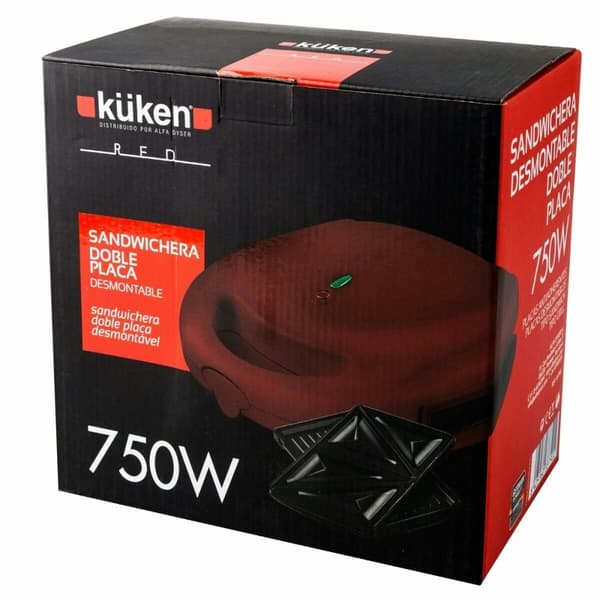 Smørbrødjern Küken 33790 Rød 750 W