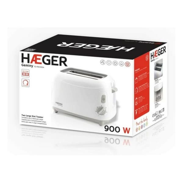 Brödrost Haeger TO-900.005A Vit 900 W