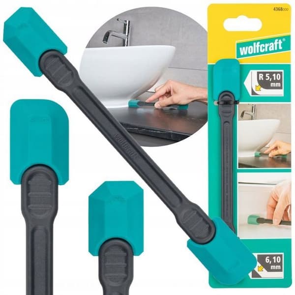 Cale a poncer - grattoir - rabot - racloir Wolfcraft Lisseur de joints PRO FINE