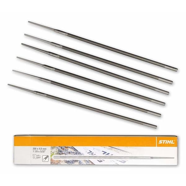 Stihl - 56057724006 - Rundfeil 6 stycken för sågkedjor 4,0mm 1/4'' och 3/8'' P 1,3mm