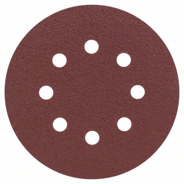 Bosch Accessories 2607019493 Excenterslippapper med kardborrband, perforerad Kornighet 80 (Ø) 125 mm 25 st
