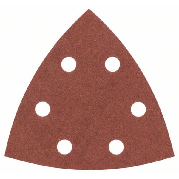 Bosch Accessories 2607017110 Deltaslippapper med kardborrband, perforerad Kornighet 240 Hörnmått 93 mm 25 st