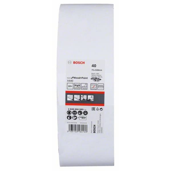 Bosch Accessories 2608606080 Slipband Kornighet 40 (L x B) 533 mm x 75 mm 10 st