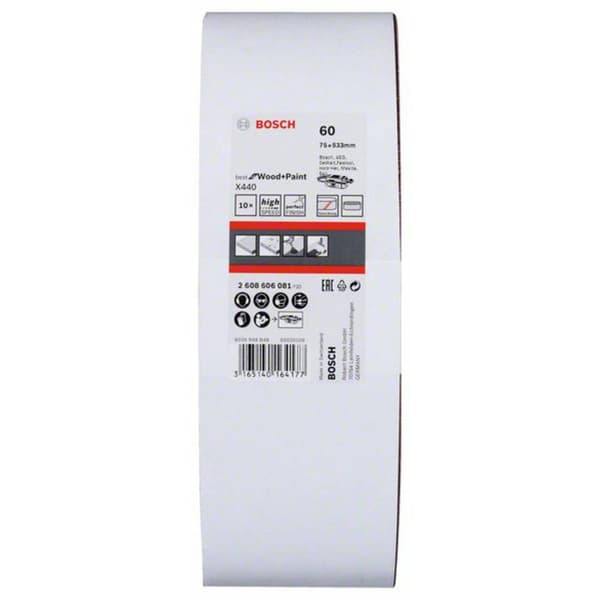 Bosch Accessories 2608606081 Slipband Kornighet 60 (L x B) 533 mm x 75 mm 10 st