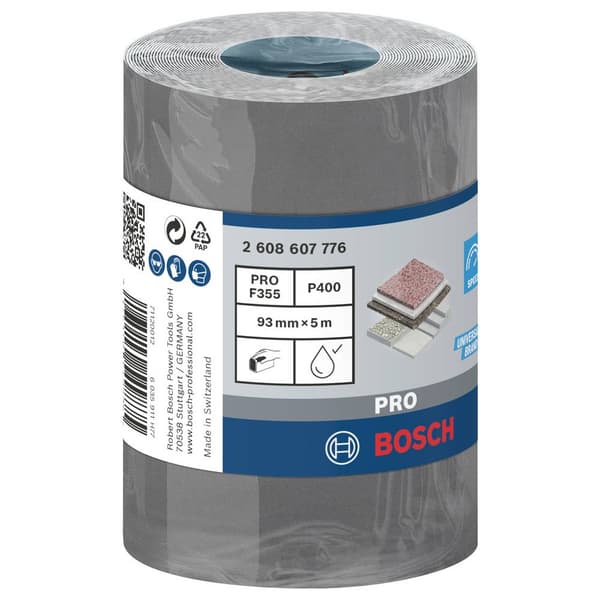Bosch Accessories 2608607776 Slippappersrulle Kornighet 400 (L x B) 5 m x 93 mm 5 m