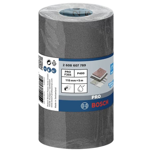 Bosch Accessories 2608607789 Slippappersrulle Kornighet 400 (L x B) 5 m x 115 mm 5 m