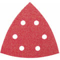 Miniatyrbild 2 av 2: Bosch Accessories 2609256A54 Deltaslippapper-set med kardborrband, perforerad Kornighet 60, 120, 240 Hörnmått 93 mm 1 s