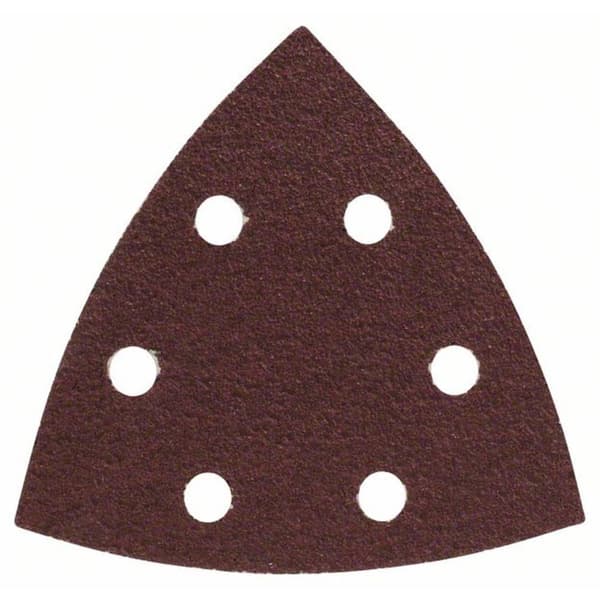 Bosch Accessories 2607019488 Deltaslippapper med kardborrband, perforerad Kornighet 60 Hörnmått 93 mm 25 st