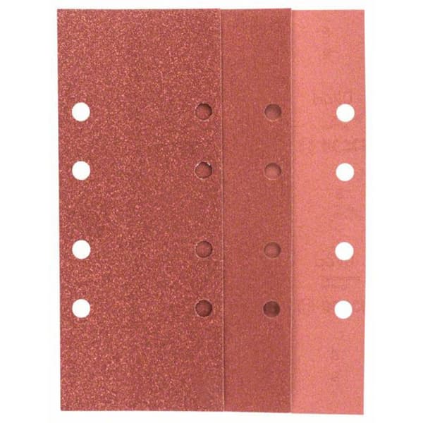 Bosch Accessories 2607019499 Slipmaskinspapper-set perforerad Kornighet 60, 80, 120, 240 (L x B) 230 mm x 93 mm 1 set