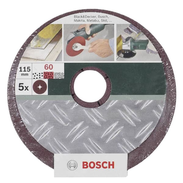 Bosch Accessories 2609256252 Sandpapper för slipplatta Kornighet 80 (Ø) 125 mm 5 st