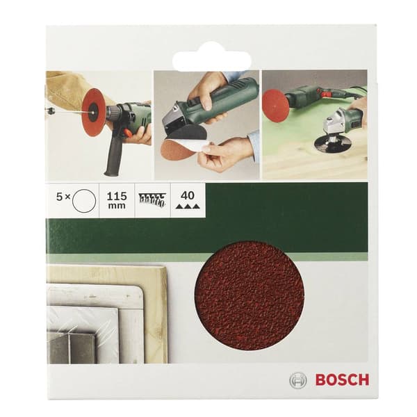 Bosch Accessories 2609256B47 Sandpapper för slipplatta operforerad Kornighet 60, 120, 180 (Ø) 125 mm 1 set