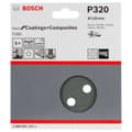 Miniatyrbild 2 av 2: Bosch Accessories Best for Stone 2608605120 Excenterslippapper med kardborrband, perforerad Kornighet 320 (Ø) 125 mm 5