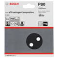 Miniatyrbild 2 av 2: Bosch Accessories Best for Stone 2608605115 Excenterslippapper med kardborrband, perforerad Kornighet 80 (Ø) 125 mm 5 s