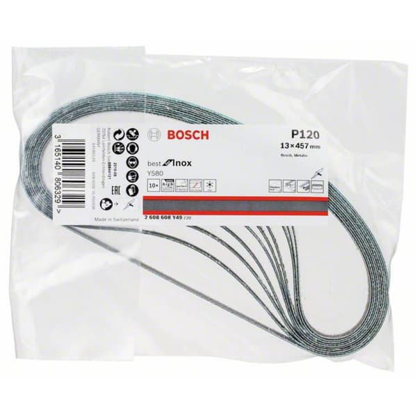 Bosch Accessories Best for Inox 2608608Y49 Slipband Kornighet 120 (L x B) 457 mm x 13 mm 10 st