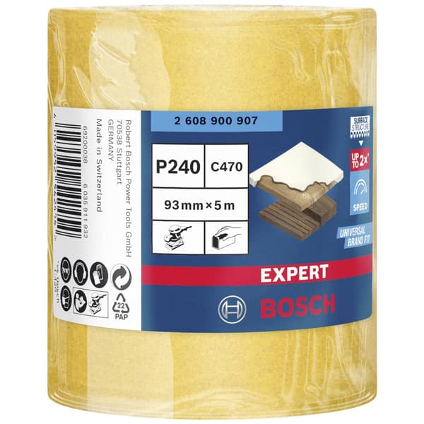Bosch Accessories EXPERT C470 2608900907 Slippappersrulle operforerad Kornighet 240 1 st