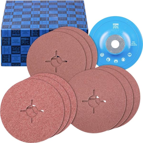 PFERD SET FS 125-22 UNIVERSAL 64198001 Sandpapper för slipplatta (Ø) 125 mm 1 st