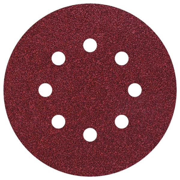 Wolfcraft 2070100 Excenterslippapper med kardborrband, perforerad Kornighet 80 (Ø) 125 mm 25 st