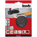 Miniatyrbild 2 av 4: kwb 491322 Slippapper för skivslip Kornighet 220 (Ø) 125 mm 5 st