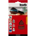 Miniatyrbild 2 av 3: kwb 496108 Deltaslippapper Kornighet 80 (L x B) 62, 93 mm, mm x 100 mm 5 st
