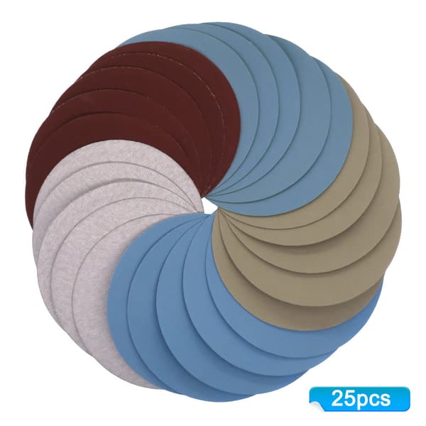 INF 5-Tums 125mm Slipskivor, 25-pack Flerfärgad