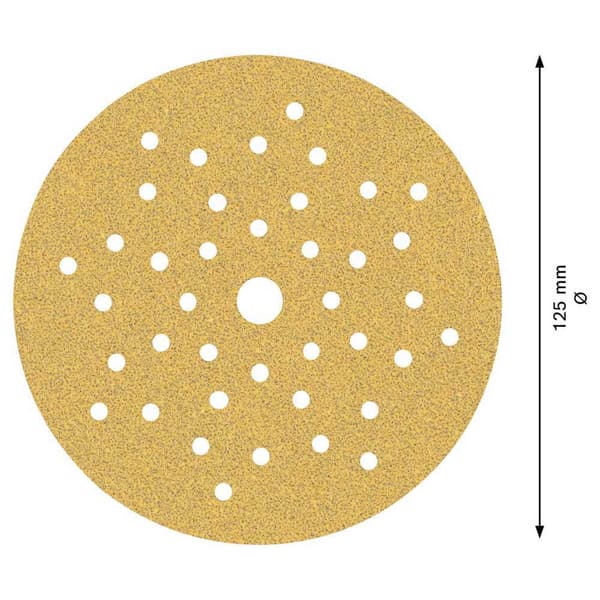 Bosch Professional Excentrisk Griptape Expert C470 125 Mm Multi G60 125 Mm 50 Enheter Guld