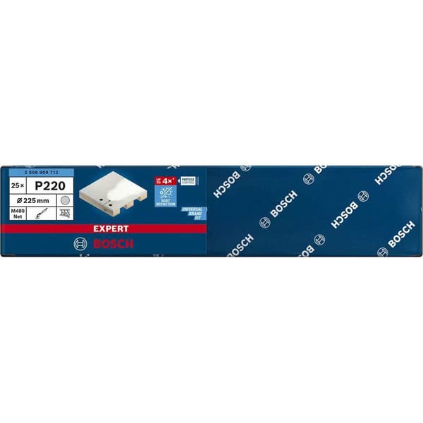 Bosch Professional Sandpapir Expert M480 225 Mm G220 25 Enheder Transparent