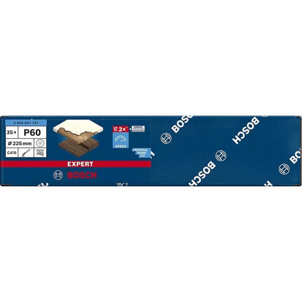 Bosch Professional Excentrisk Griptape Expert C470 S1261 225 Mm 19p G60 25 Enheter Guld