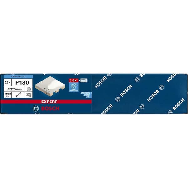 Bosch Professional Sandpapper Expert M480 225 Mm G180 25 Enheter Durchsichtig