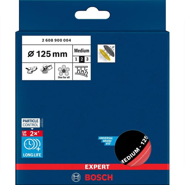 Bosch Professional Medium M Expert 8+5/16 Oscillerande Multiverktyg Sandpapper Stöd 125 Mm Silver