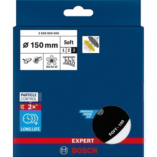 Bosch Professional Mjuk Expert Multiperforado Universal 150 Mm Excentrisk Sander Tallrik Silver
