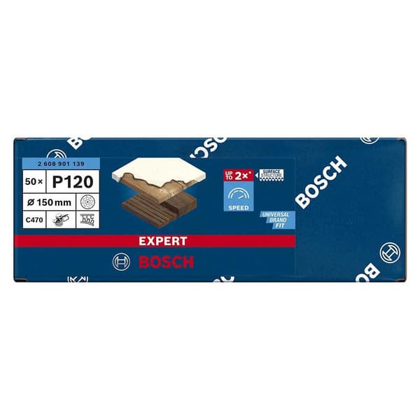 Bosch Professional Eksentrinen Griptape Expert C470 150 Mm Multi G120 50 Yksiköitä Kultainen
