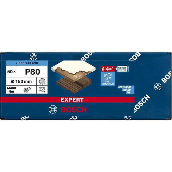 Bosch Professional Sandpapper Expert M480 150 Mm G80 50 Enheter Beige