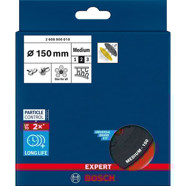Bosch Professional Excentrisk Slipplatta Expert Multiperforado Medium 150 Mm Röd