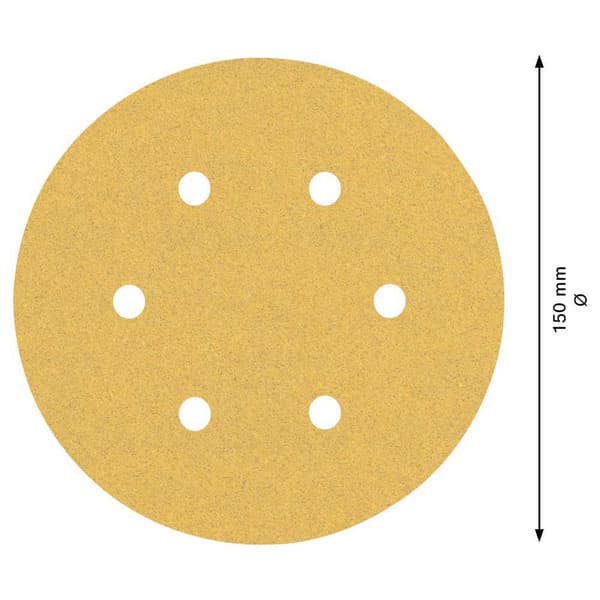 Bosch Professional Excentrisk Griptape Expert C470 150 Mm 6p G100 50 Enheter Guld