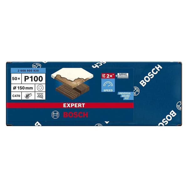 Bosch Professional Excentrisk Griptape Expert C470 150 Mm 6p G100 50 Enheter Guld