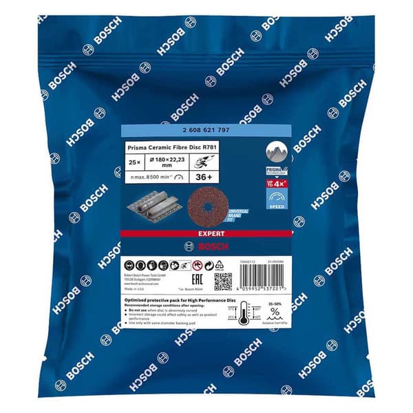 Bosch Expert R781 Sandpapper G36 180 Mm 25 Enheter