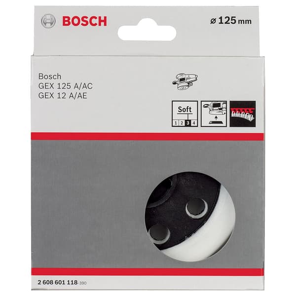 Bosch Professional Excentrisk Slipplatta Gex Soft 125 Mm Silver