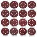 Miniatyrbild 3 av 4: 160st Sandpapper Slipning Polerskiva Pad 125mm 8-håls korn 40#-2000#