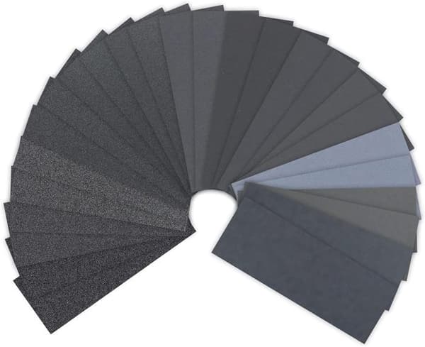 39 bitar sandpapper 80 till 10000 korn torrt och vått fint sandpapper lämpligt för bilmöbler sten trä metall glas
